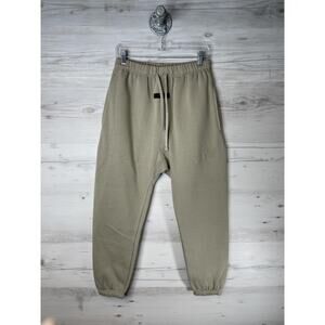 Fear Of God Essentials Pants Mens Medium Beige 100% Cotton Sweatpants Joggers
